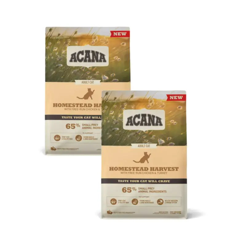 Acana Feline Adult Homestead Pack 2 x 1,8 kg di mangime per gatti