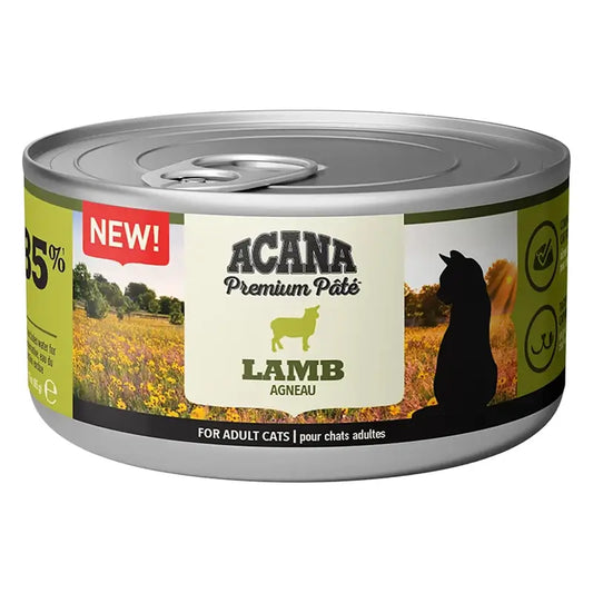 Acana Feline Premium Pate Lamb 24X85Grs cibo umido per gatti