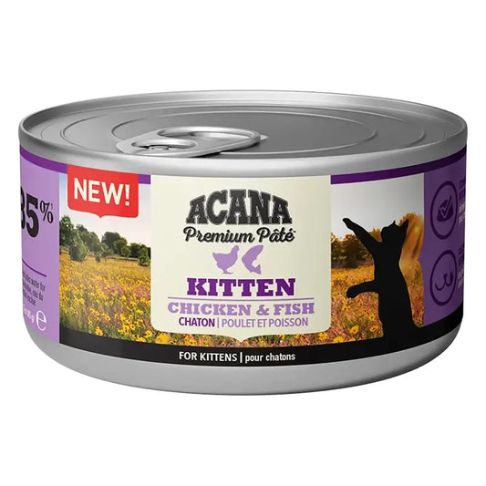 Acana Feline Premium Pate Kitten 24X85Grs cibo umido per gatti