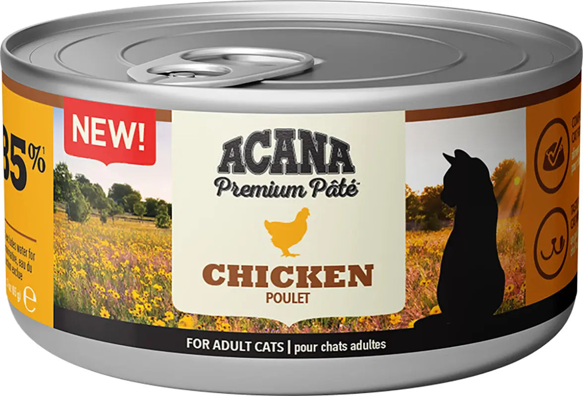 Acana Feline Premium Pate Chicken 24X85Grs cibo umido per gatti