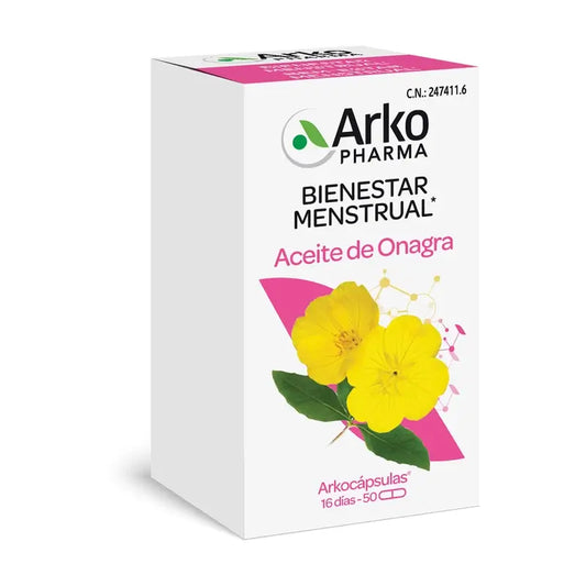 Arkopharma Arkocápsulas Olio di enotera biologico, 50 capsule