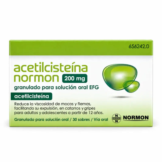 Acetilcisteina Normon EFG 200 mg, 30 bustine di granuli