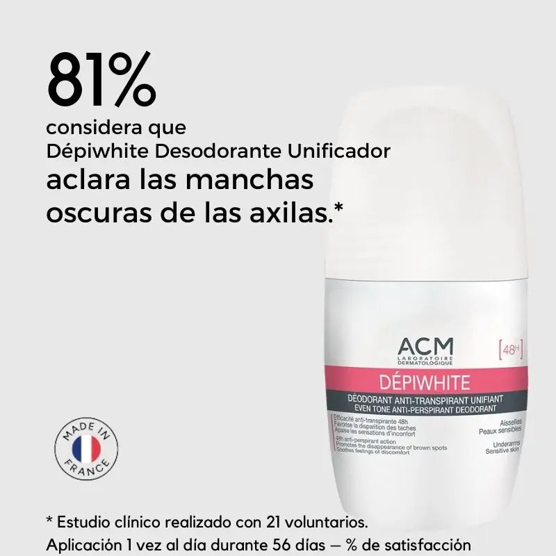 Acm Laboratoire Dépiwhite Deodorante Unificante Antitraspirante, 50 ml