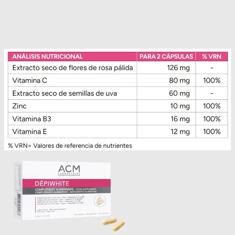 Acm Laboratoires Dépiwhite Integratore alimentare , 60 capsule