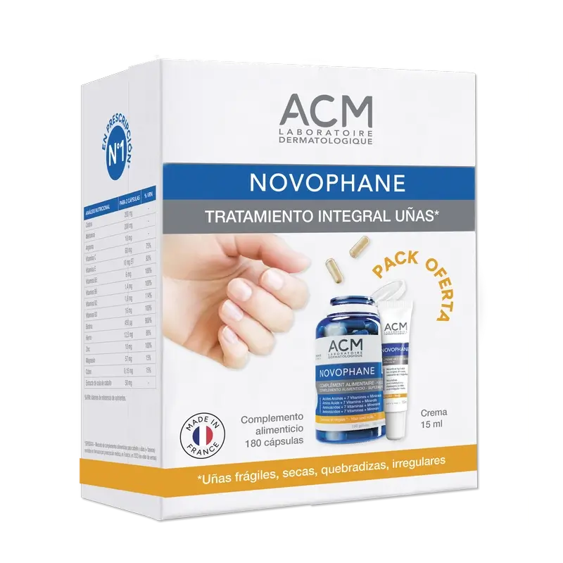 Acm Laboratoires Novophane Trattamento completo per unghie confezione da 3 mesi