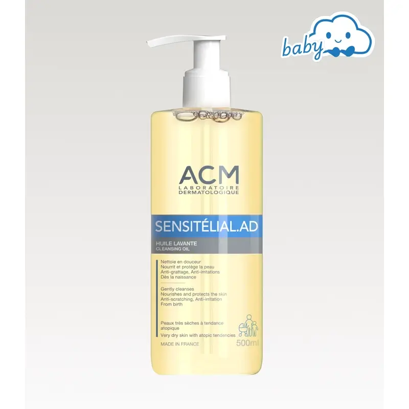 Acm Laboratoires Sensitelial.Ad Olio di lavaggio 500 Ml
