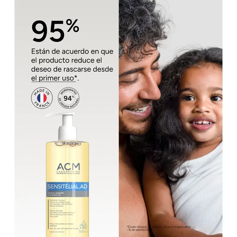 Acm Laboratoires Sensitelial.Ad Olio di lavaggio 500 Ml