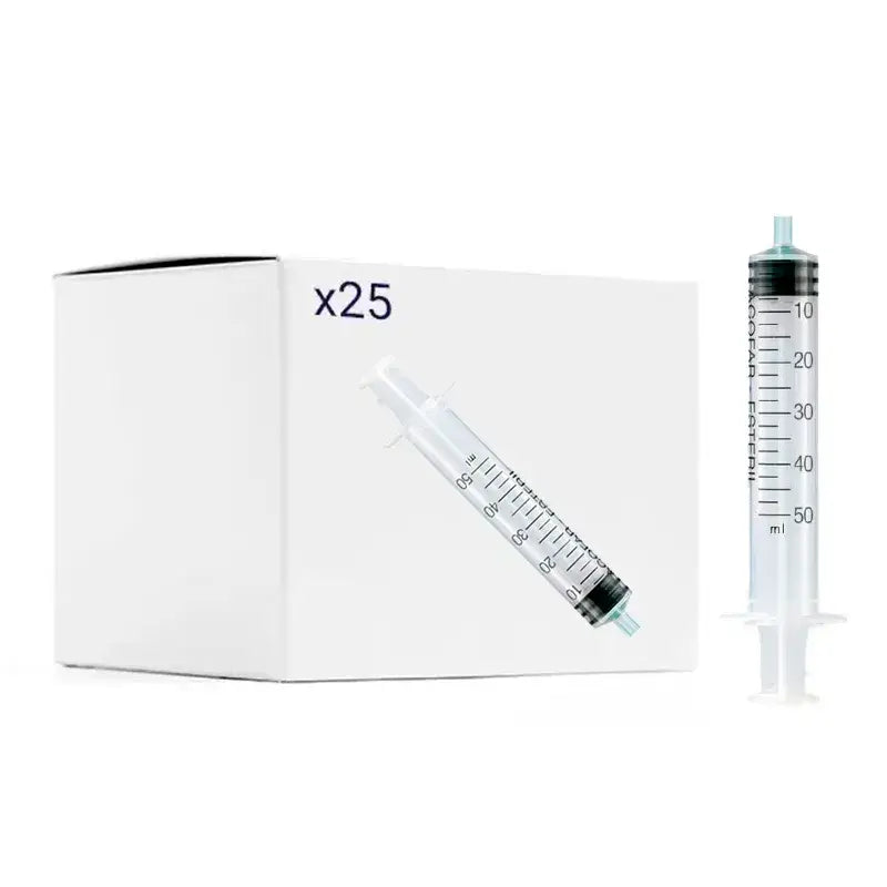 Confezioni Acofar Siringhe sterili senza ago 3 pezzi 50 ml, 3 x 25 pezzi.