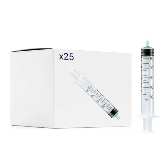 Confezioni Acofar Siringhe sterili senza ago 3 pezzi 50 ml, 3 x 25 pezzi.