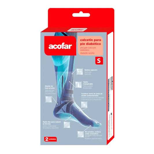 Acofar Diabetic Foot Sock Size S