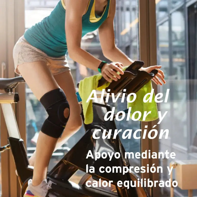 Ginocchiera Actimove con rotula aperta, nera, misura universale