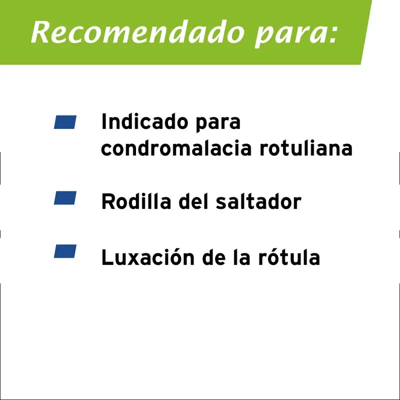 Ginocchiera Actimove con rotula aperta, nera, misura universale