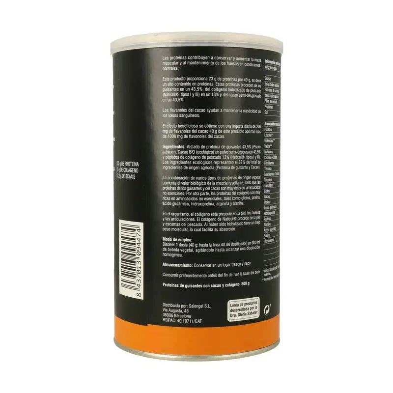 Active Foods Proteine del pisello con collagene e cacao 500gr.