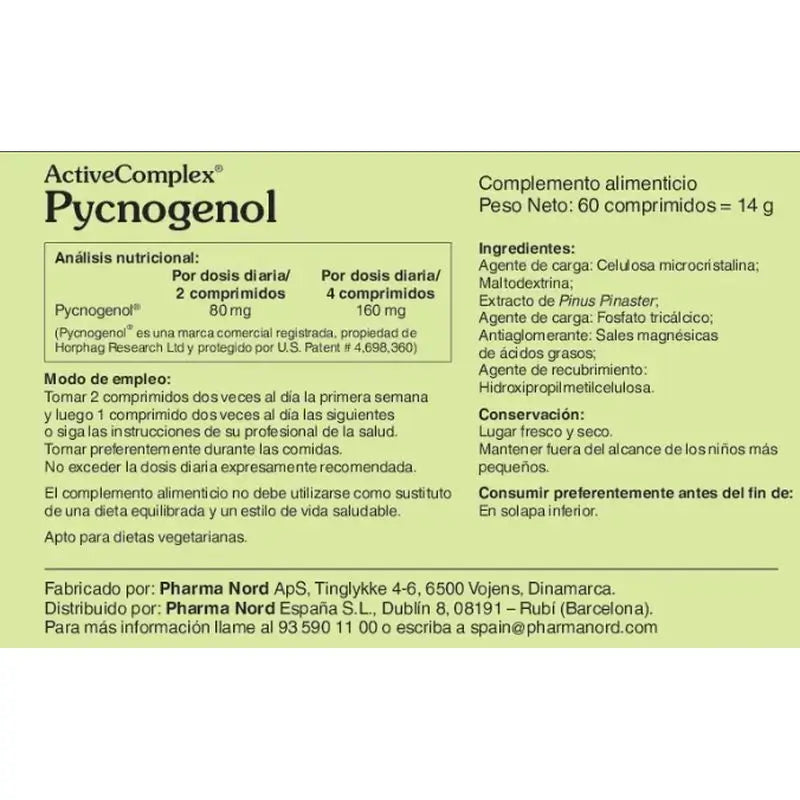 Activecomplex Pycnogenol 60 compresse