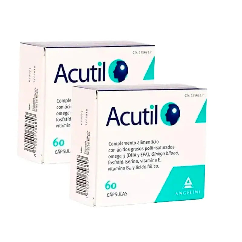 Acutil, confezione 2 x 60 capsule