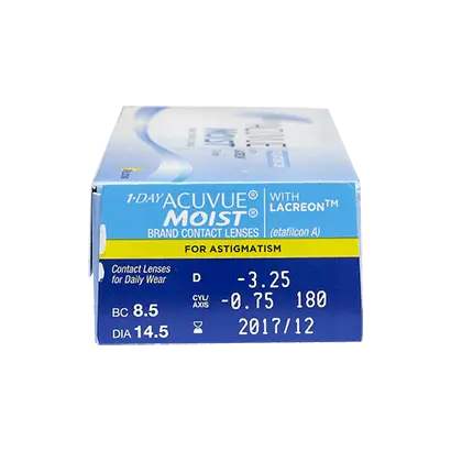 Acuvue 1 Day Moist Daily Toric Lenses , 30 unità