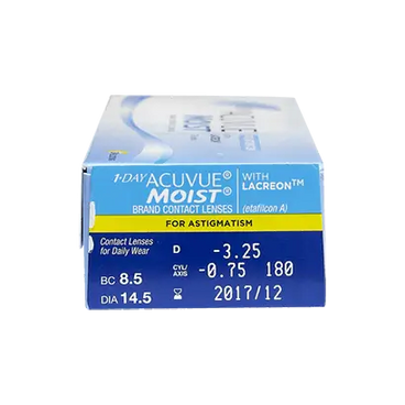 Acuvue 1 Day Moist Daily Toric Lenses , 30 unità