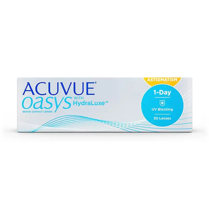 Acuvue Oasys 1 Day con lente torica giornaliera Hydraluxe , 30 unità