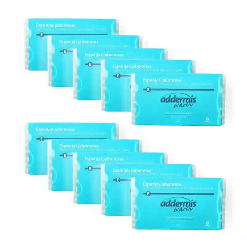 Addermis Biactiv Spugna detergente quotidiana, 10X20 unità