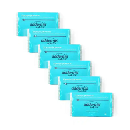 Addermis Biactiv Spugna detergente quotidiana , 6X20 unità