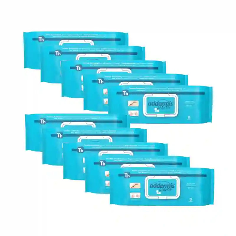 Addermis Biactiv Salviette igieniche intime per adulti, 10X60 unità