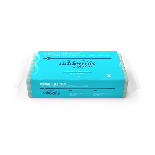 Addermis Biactiv Spugne di sapone detergenti quotidiane , 20 unità