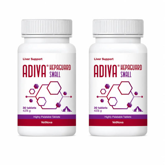 Adiva Vetnova Adiva Hepaguard Small, 30 compresse, confezione da 2