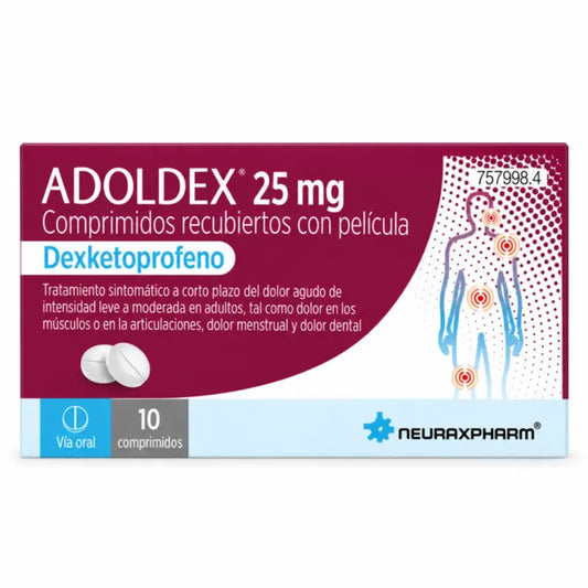 Adoldex 25 mg, 10 compresse rivestite con film