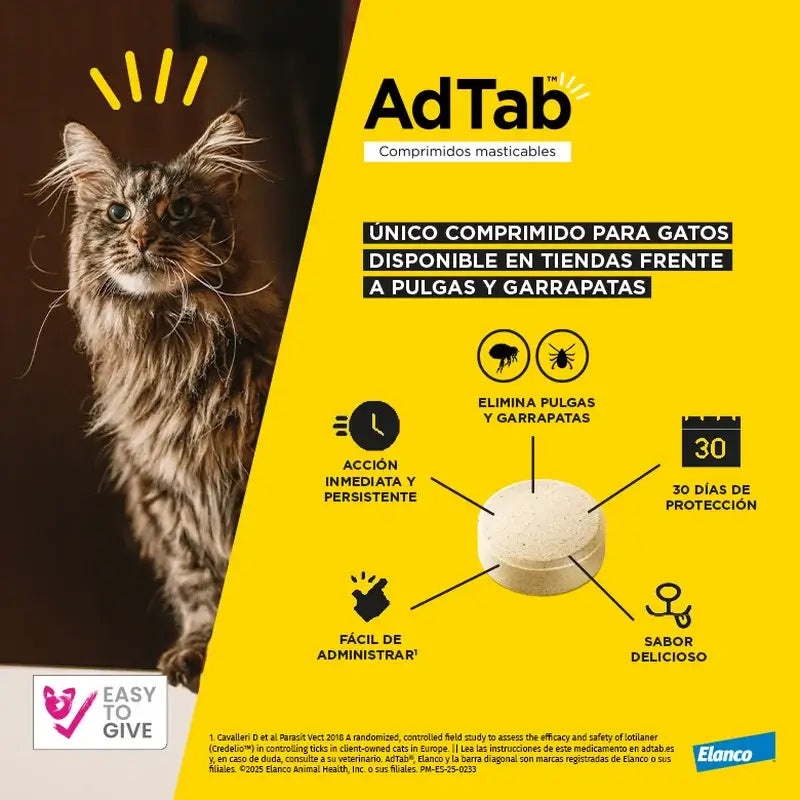 AdTab 48Mg Compresse Masticabili Gatti 2-8Kg, 1Cpd