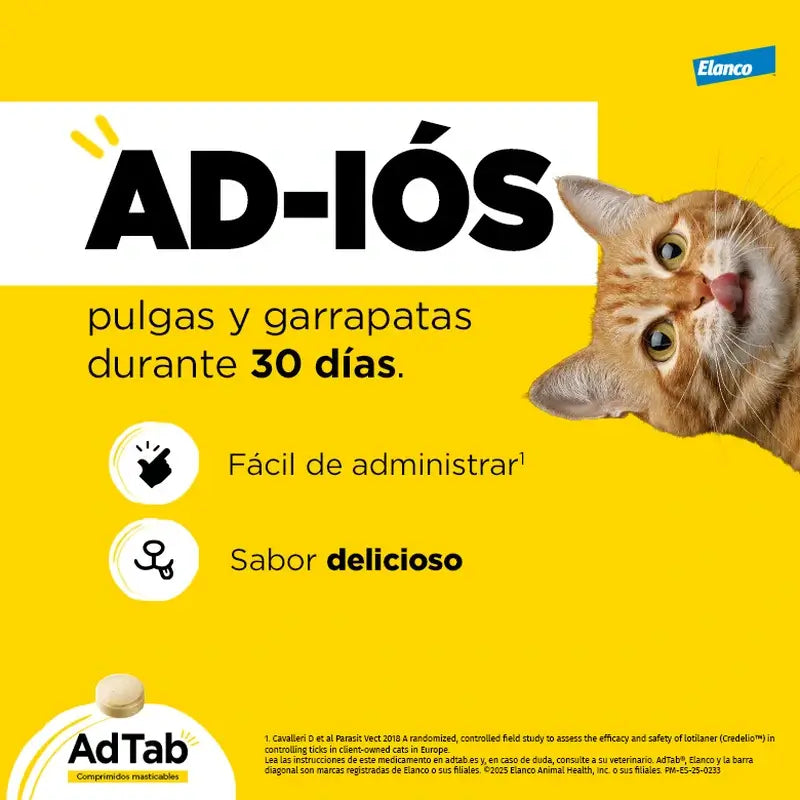 AdTab 48Mg Compresse Masticabili Gatti 2-8Kg, 3Cpd
