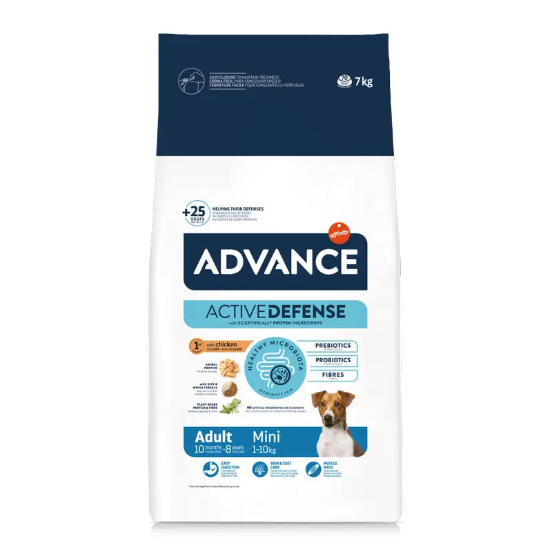 Advance Active Defense Mini Cibo per cani adulti, 7 kg
