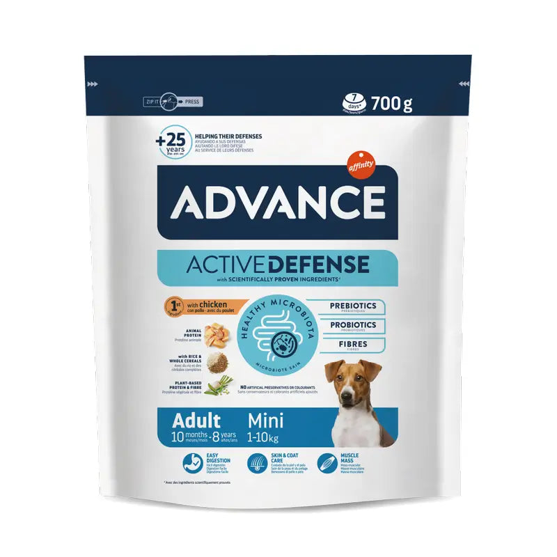 Advance Active Defense Mini Cibo per cani adulti, 700 g