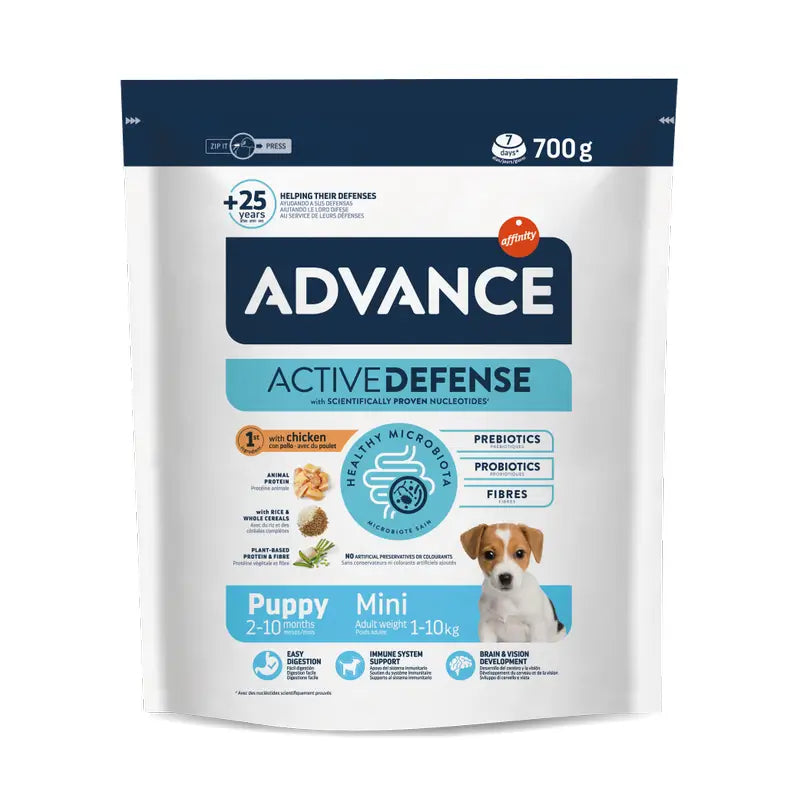 Advance Active Defense Mini Puppy Mangime per cani, 700 g