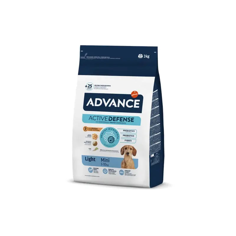 Advance Canine Adult Light Mini Chicken 3 kg, alimento per cani