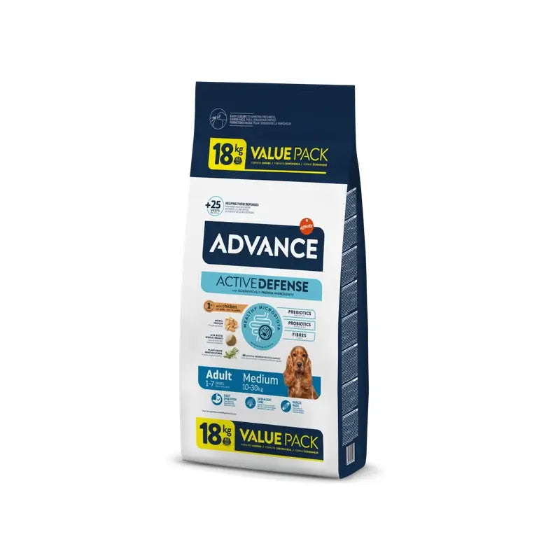 Advance Canine Adult Medium Chicken Rice 18Kg, alimento per cani