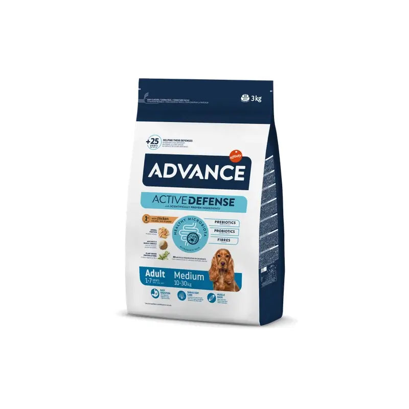 Advance Canine Adult Medium Chicken Rice 3 kg, cibo per cani