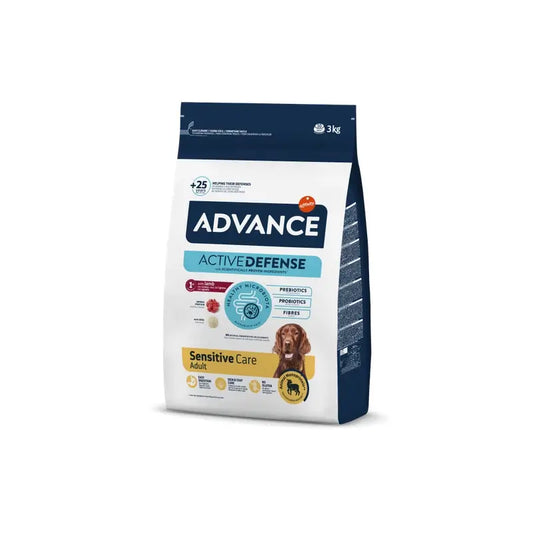 Advance Canine Adult Sensitive Lamb Rice 3Kg, alimento per cani