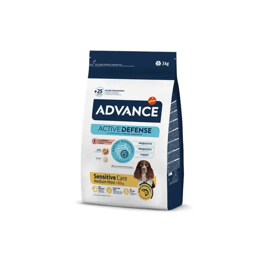 Advance Canine Adult Sensitive Salmon Rice 3Kg, alimento per cani