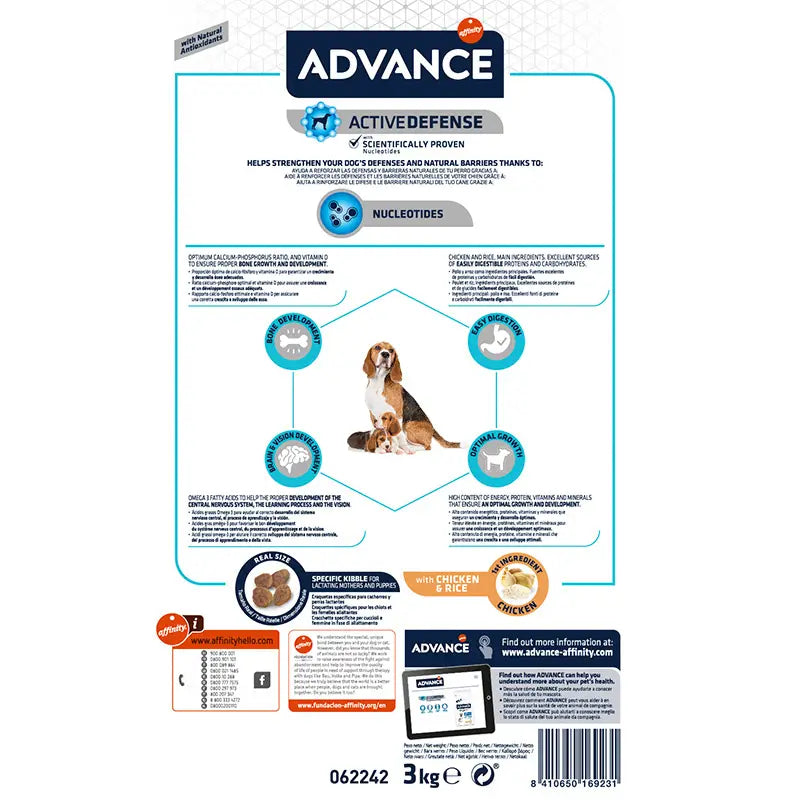 Advance Canine Puppy Protect Initial 3Kg, alimento per cani