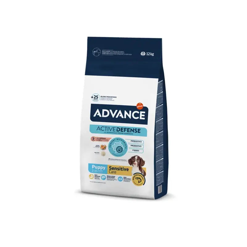 Advance Canine Puppy Sensitive Salmon 12kg, alimento per cani