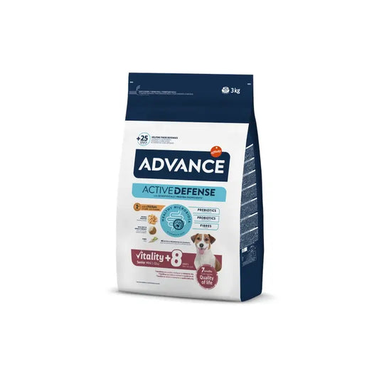 Advance Canine Senior Mini Chicken Rice 3Kg, alimento per cani