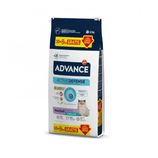 Advance Adult cibo per gatti non sterilizzato con pollo, 10+2 kg