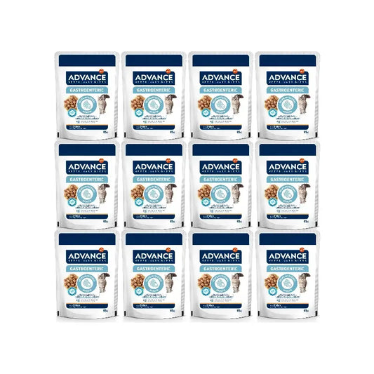 Advance Cibo umido Gastroenteric per gatti, porzioni singole, 12 x 85 g