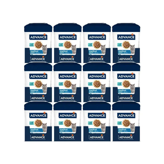 Advance Cibo umido per gatti, con merluzzo, confezione monodose, 12 x 85 g