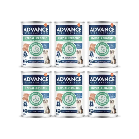 Advance Cibo umido per cani, con trota, porzioni singole, 6 x 400 g