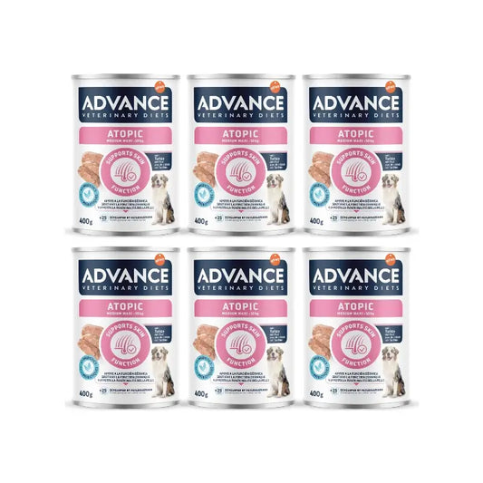 Advance Cibo umido Support Skin per cani Medium Maxi, porzioni singole, 6 x 400 g