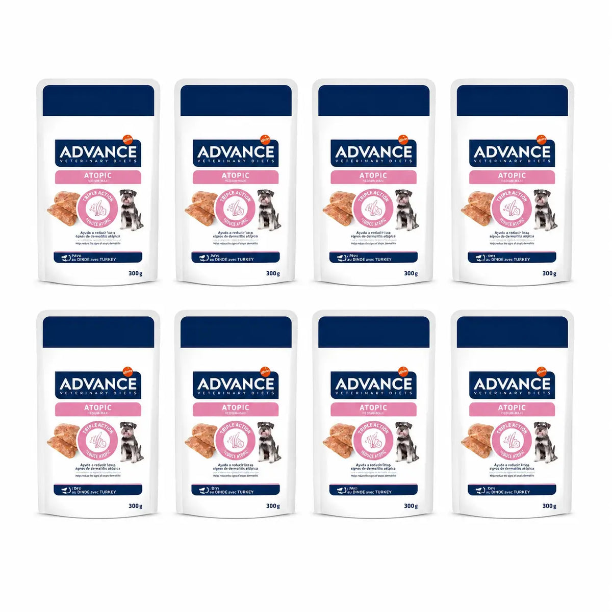 Advance Cibo umido Support Skin per cani Mini, porzioni singole, 8 x 150 g