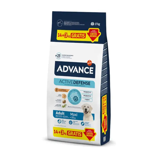 Advance Adult Maxi Pollo per cani di taglia grande, 14+3 kg