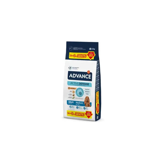Advance Adult Medium cibo secco per cani di taglia media con pollo, 14+3 kg