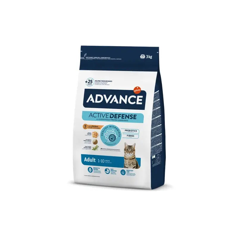 Advance Feline Adult Chicken Rice 3Kg, cibo per gatti